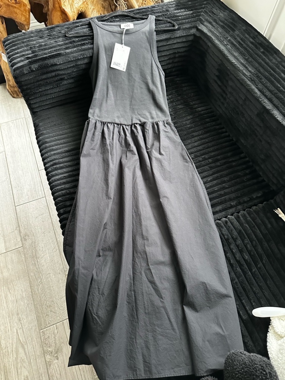 COS Charcoal Sleeveless Maxi Dress